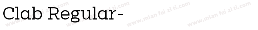 Clab Regular字体转换